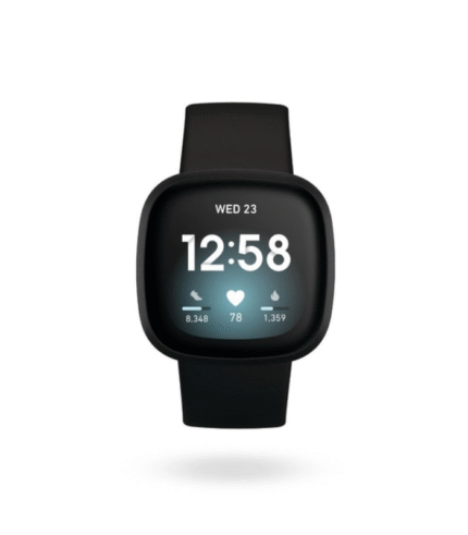 Fitbit Versa 3 GPS Smart Watch Black Aluminum price in DUBAI and AJMAN