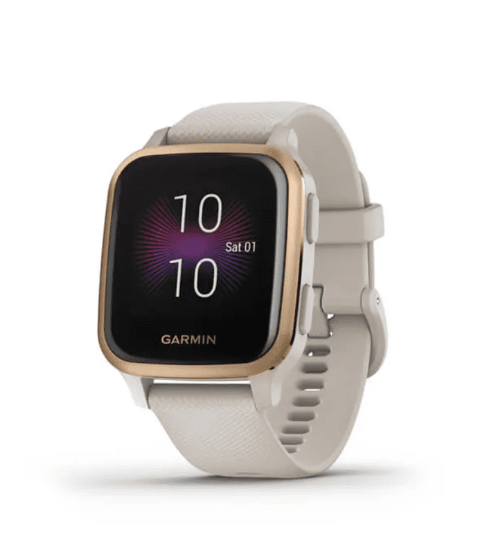 Garmin Venu Sq Music Edition Rose Gold Aluminum Bezel with Light Sand Case and Silicone Band price in DUBAI
