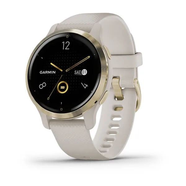 Garmin Venu 2S Light Gold Stainless Steel Bezel with Light Sand Case and Silicone Band 40mm price in DUBAI